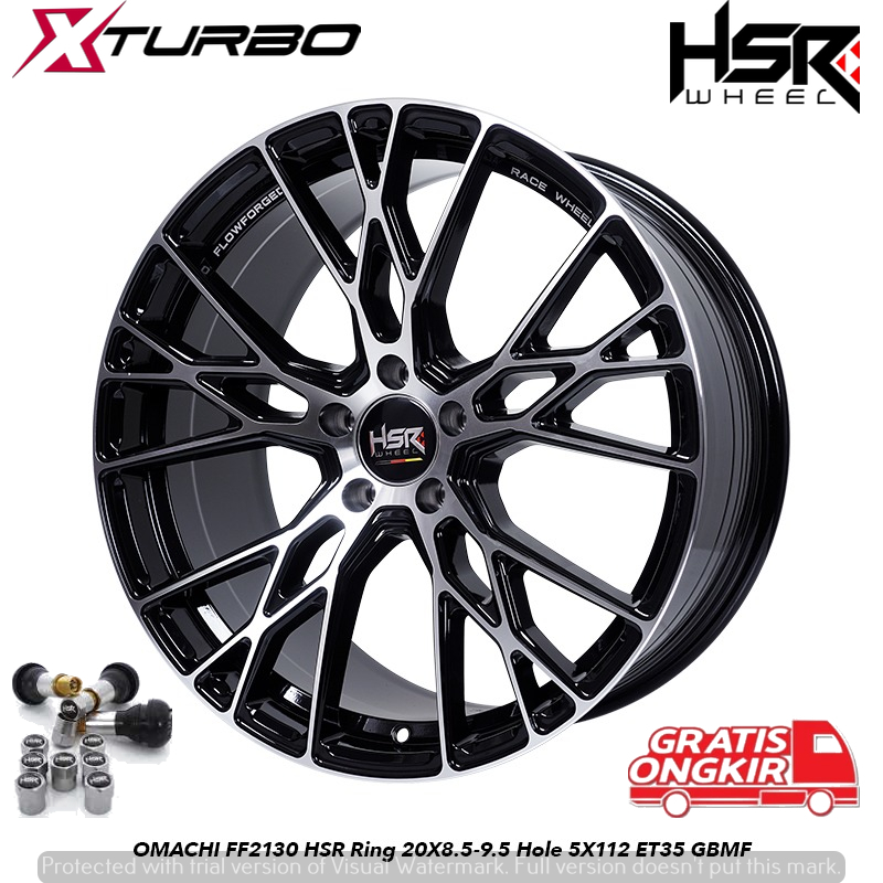 VELG RACING TERBARU HSR RING 20 HOLE 5X112 COCOK UNTUK MOBIL MERCEDES INNOVA ZENIX HARRIER CRV DLL