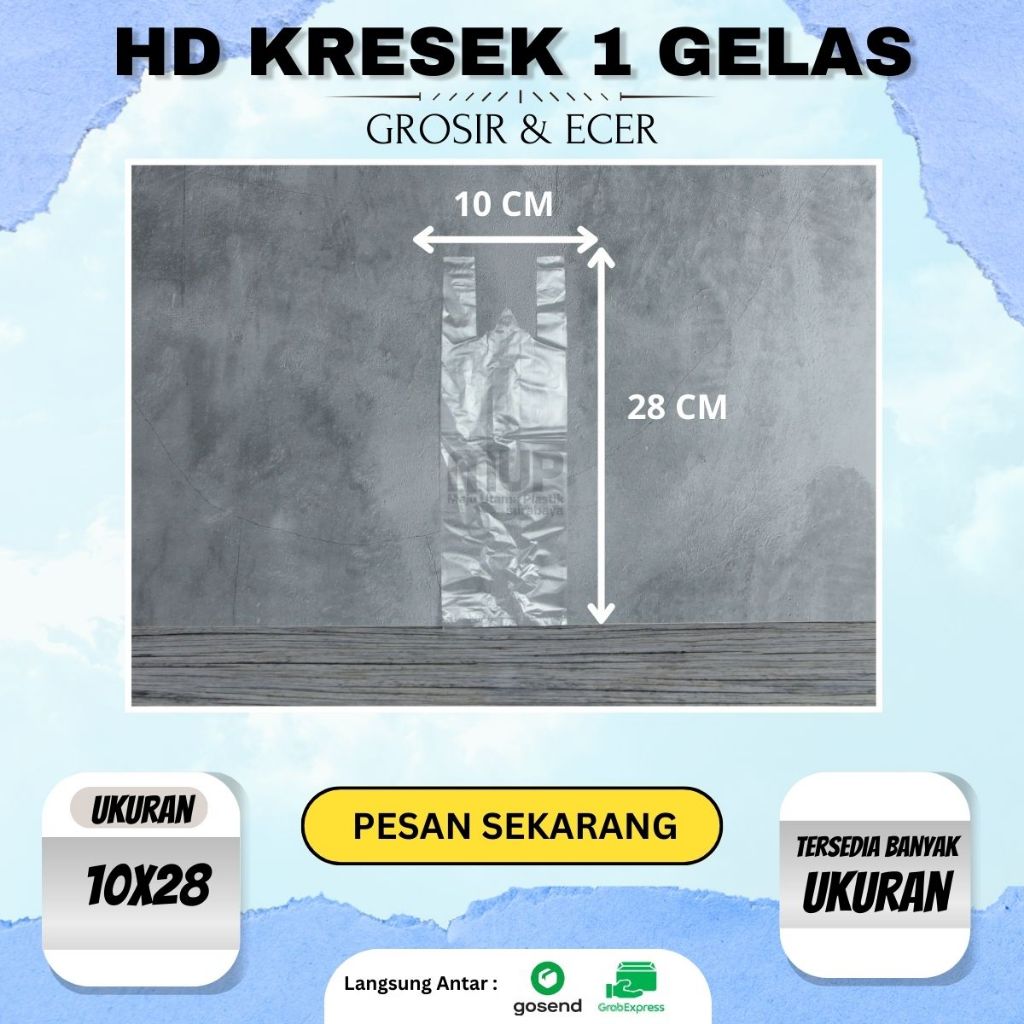 Kresek Gelas Bening / Plastik Gelas Bening Minuman HD Kantong 1 Cup 2 Cup Bening TEBAL / Plastik Kan