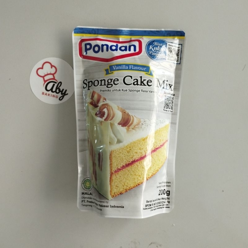 

Pondan Sponge Vanilla Cake Mix 200g