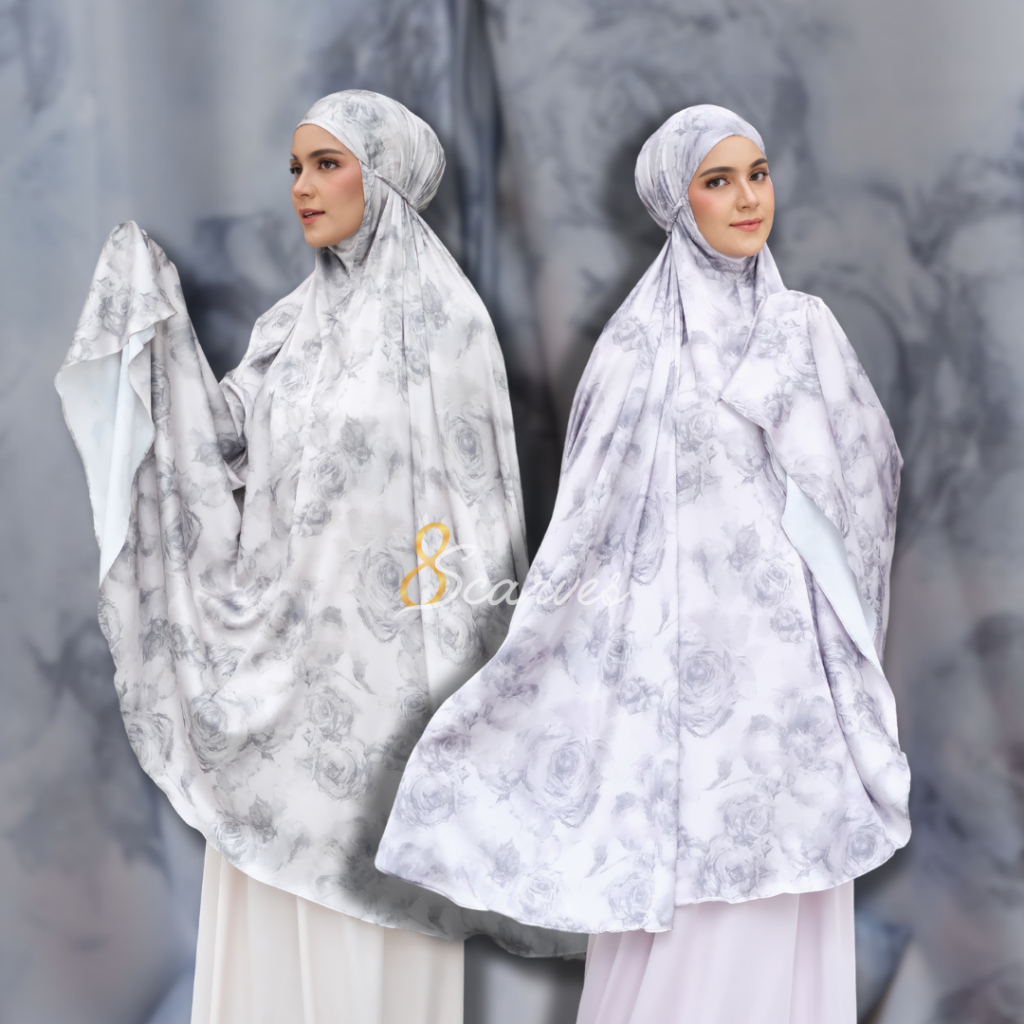 8scarves Mukena Silk / Prayer set - Al-Mu'minin Collection