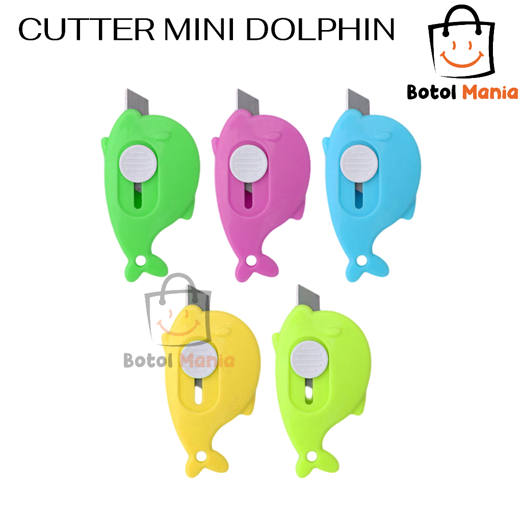 

BM - PISAU CUTTER MINI KARAKTER / PISAU CUTTER MOTIF DOLPHIN / PISAU MINI / MINI CUTTER SERBAGUNA