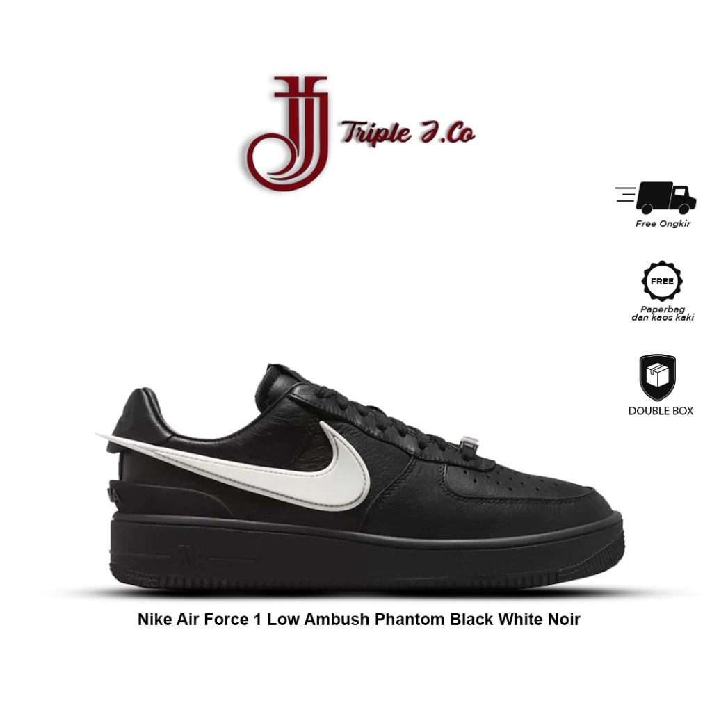 Nike Air Force 1 Low Ambush Phantom Black White Noir