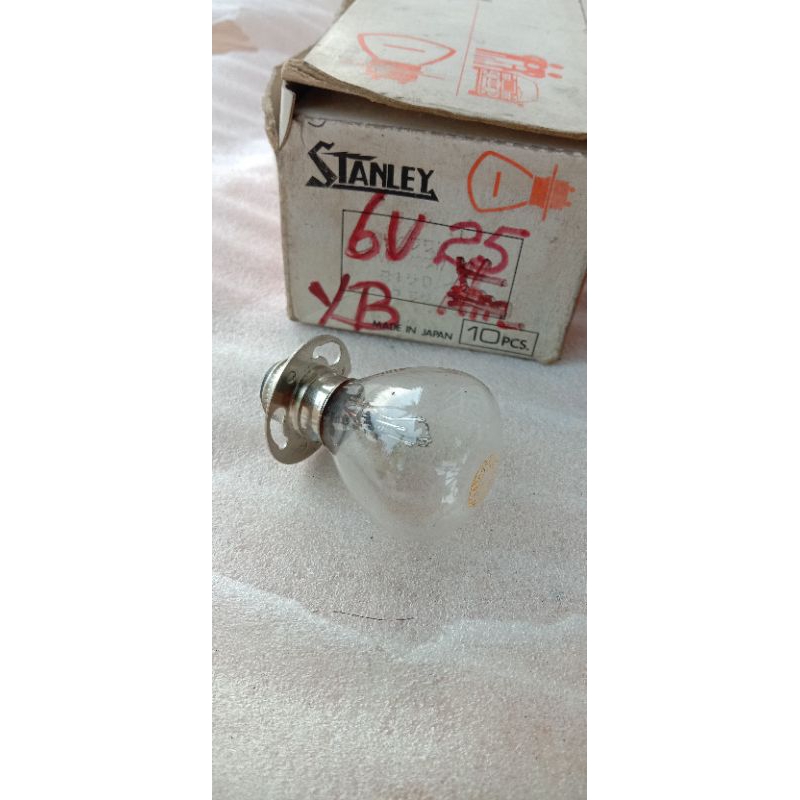 bohlam depan lampu depan bohlam Yamaha RXK RX King RXS YT115 YB100 L2SN DT100 Stanley Japan NOS