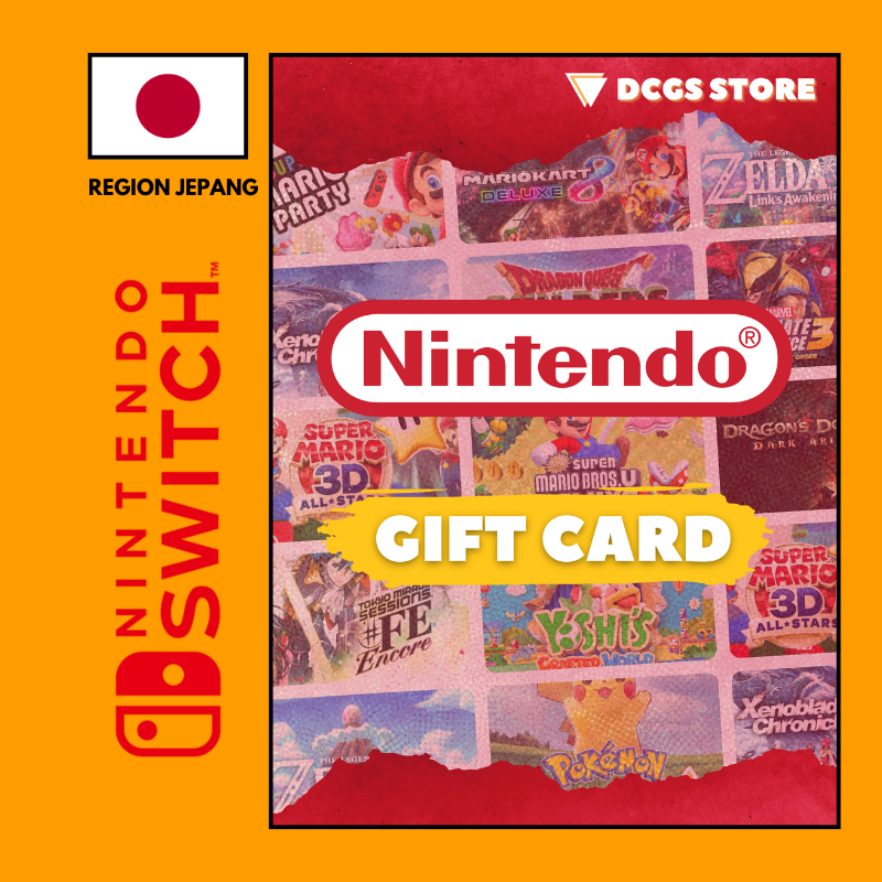 Nintendo Eshop Card Wallet | Jepang Japan JPY Yen ¥500 ¥1000 ¥2000 ¥3000 ¥5000