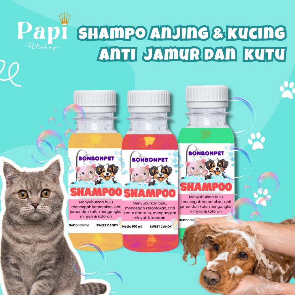 Shampo Kucing Anjing Sampo Kucing dan Anjing Anti Jamur dan Kutu Shampoo Cat & Dog Shampo Kucing Ant