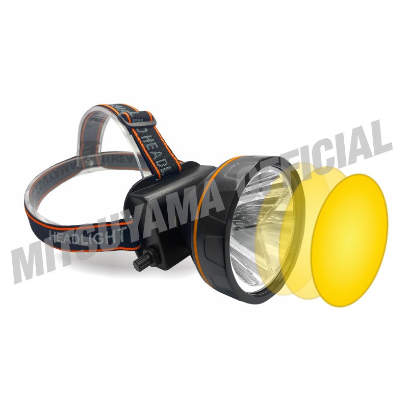 Senter Kepala Headlamp Dimmer Professional MS-182P Mitsuyama Terang