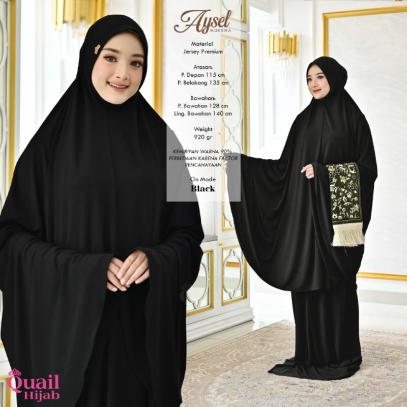 Quail Hijab Original - Mukena Aysel/Mukena Jersey/Mukena Jumbo