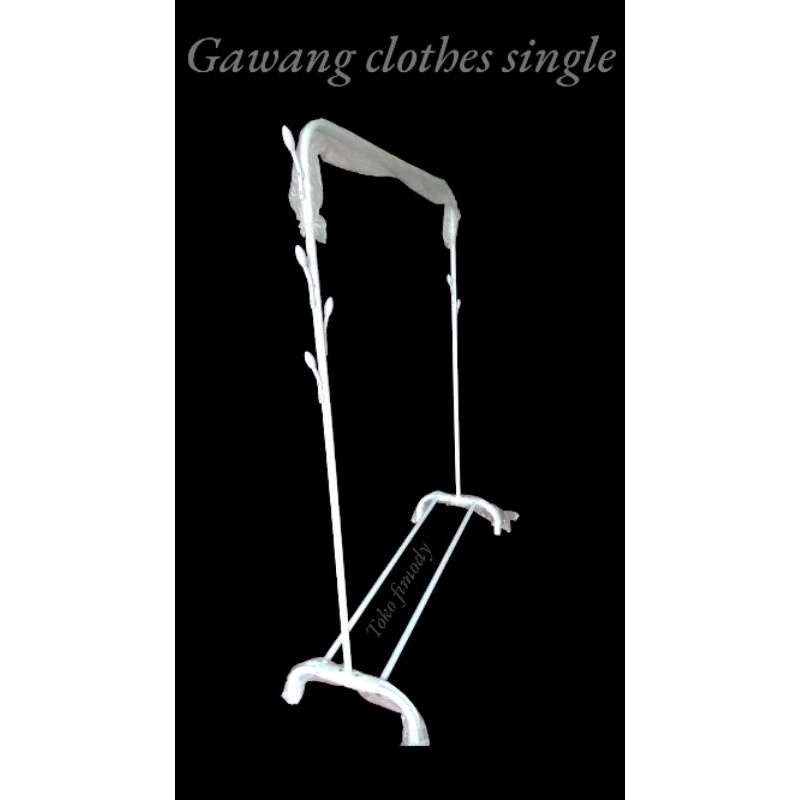 Gawang Baju Clothes Single Putih / Gawang Baju Ikea / Gawang Gantungan Hanger Pakaian / Rak Baju / G
