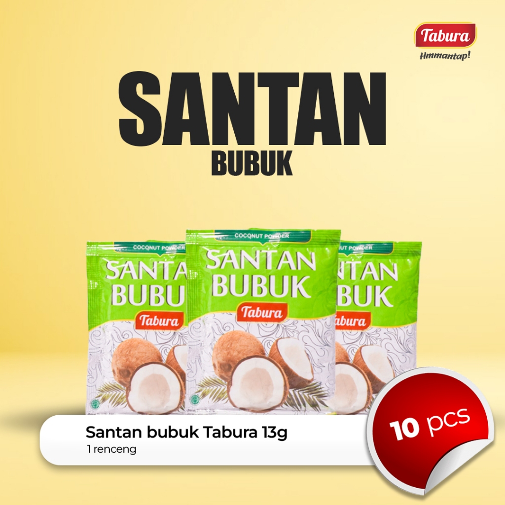 

Santan Bubuk 10 pcs | Santan Bubuk Tabura 13g (RENCENGAN)