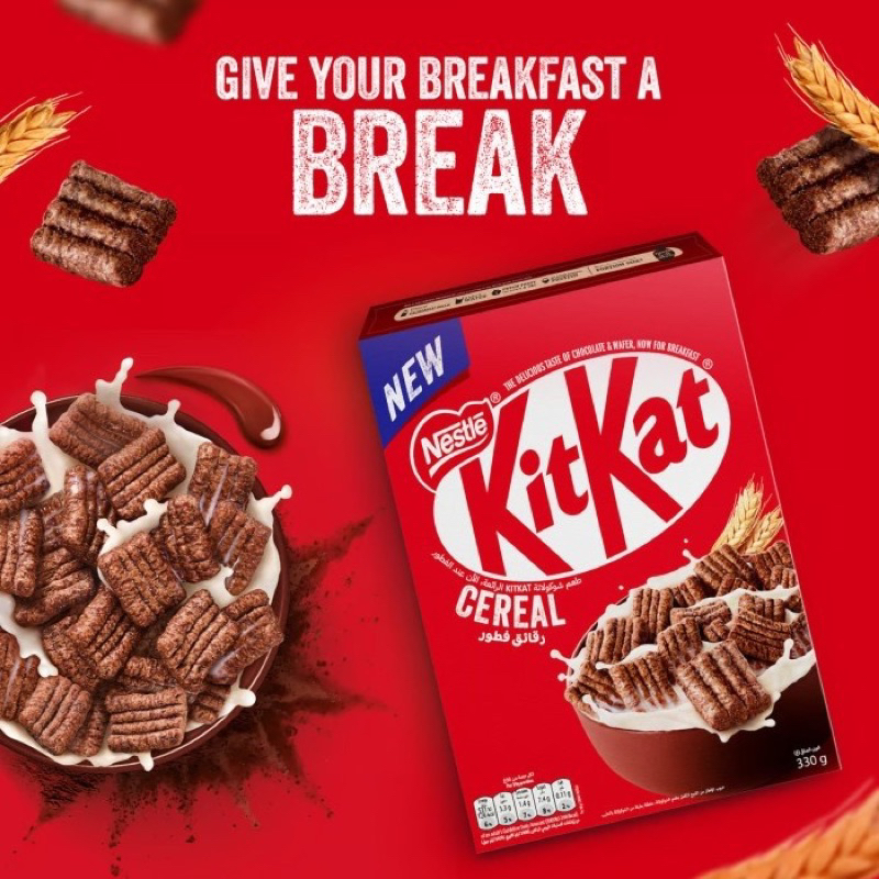 

Nestle KitKat Cereal 330gr NEW limited Items Sereal Coklat Import