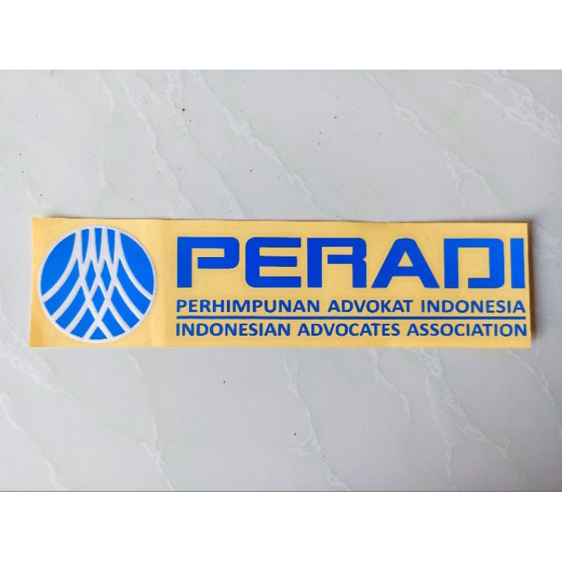 

Stiker Peradi Full Reflective 25X6