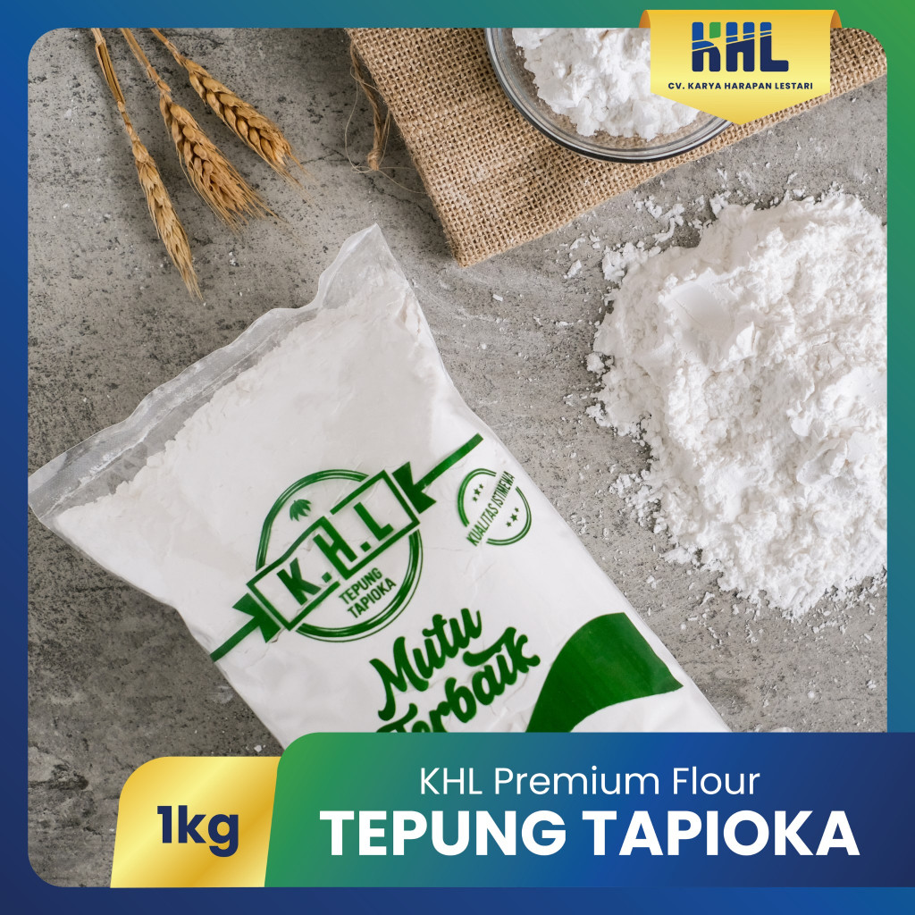 

1 Kg Tepung Tapioka / Tepung Pengental / Tepung Kanji / Tepung Bakso / Tepung Aci / Tepung Cireng