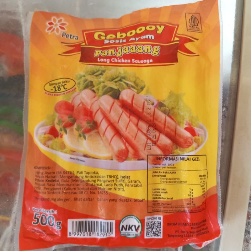 

Geboooy Sosis Ayam Panjang 500g