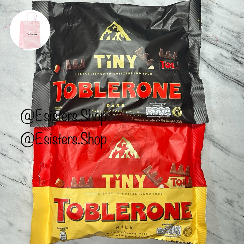 

TOBLERONE TINY CHOCOLATE / MILK DARK CHOCOLATE / COKLAT TOBLERONE IMPORT 200 GRAM