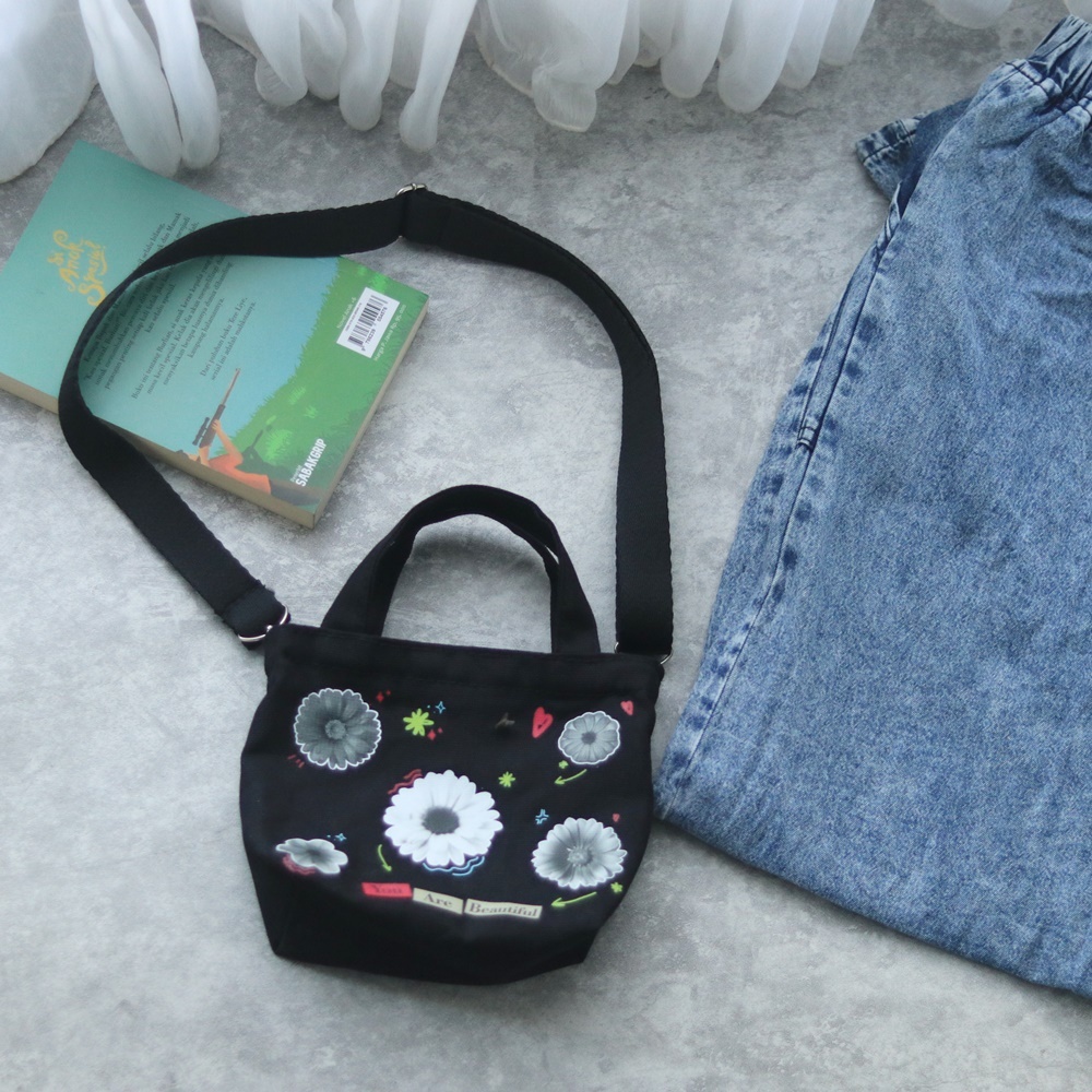 Totebag Mini Tas Jinjing Kecil Wanita Selempang Slingbag SPNB YAB
