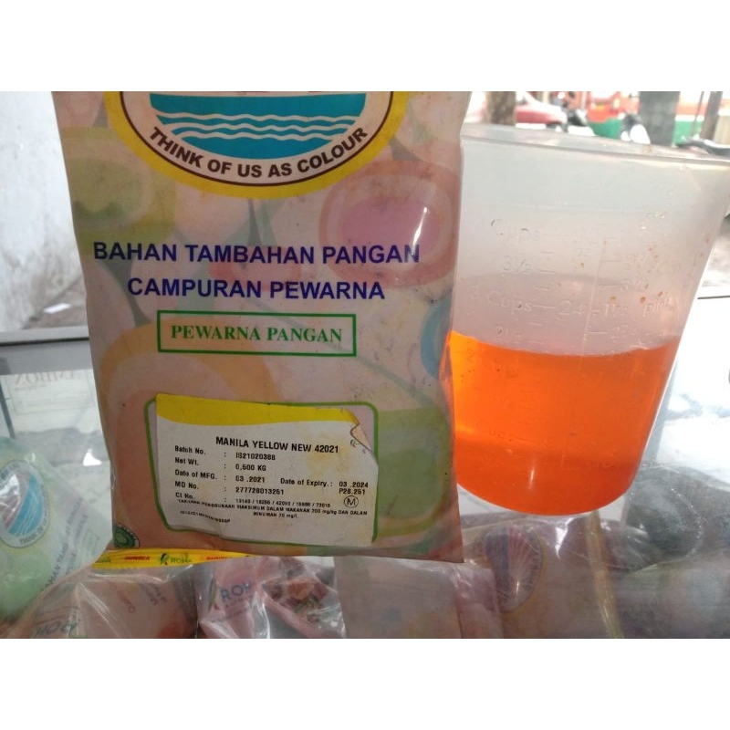 

Pewarna makanan Kuning/Manilla yellow 500gr