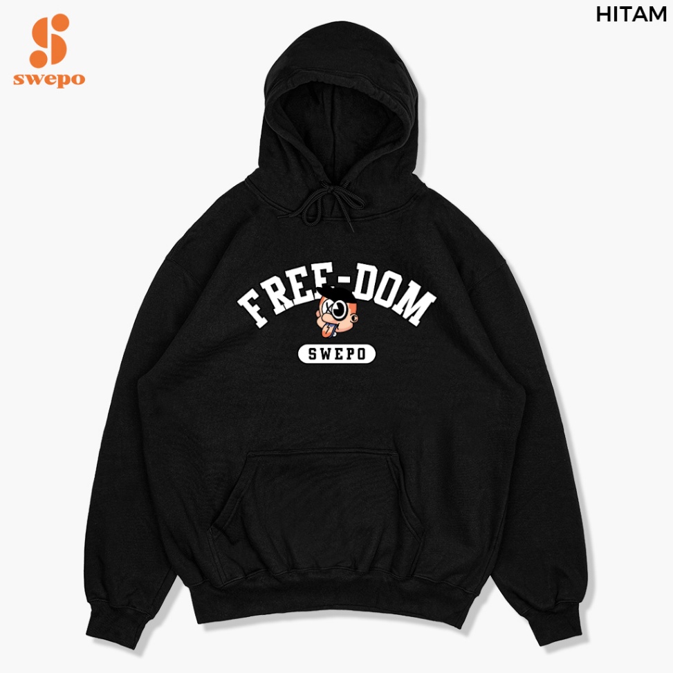 Booming SWEPO Hoodie Jumper Freedom Bordir Size MXXL