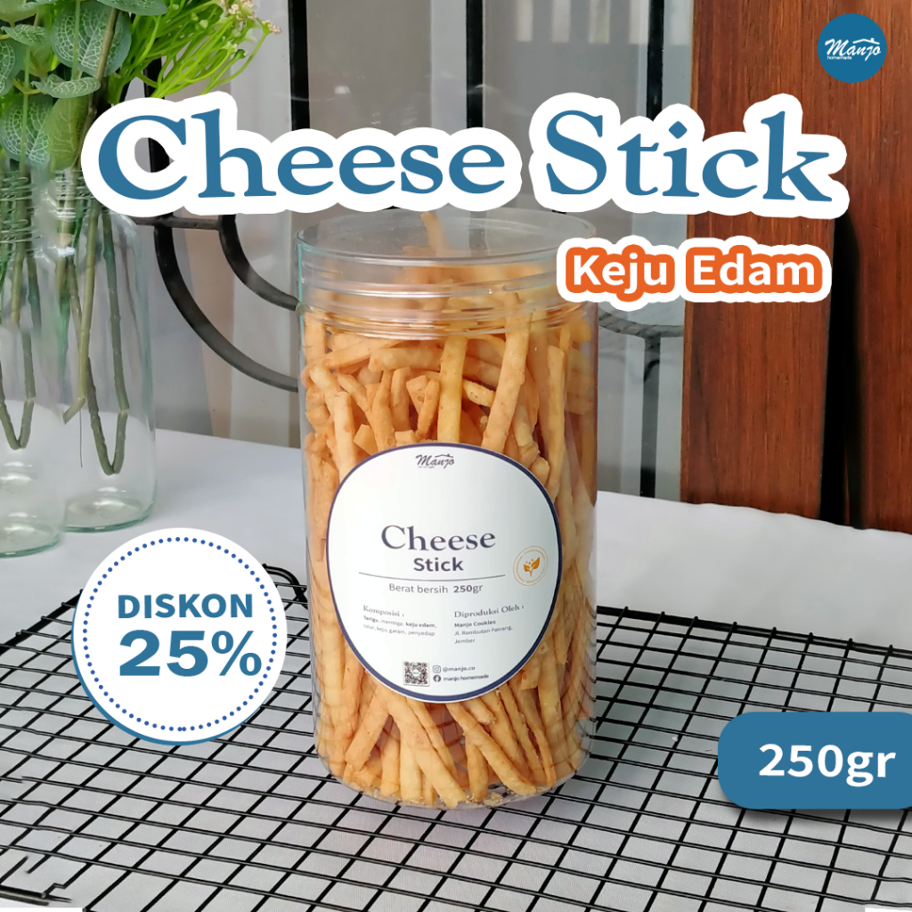 

Manjo Cheese Stick Keju Edam 250gr