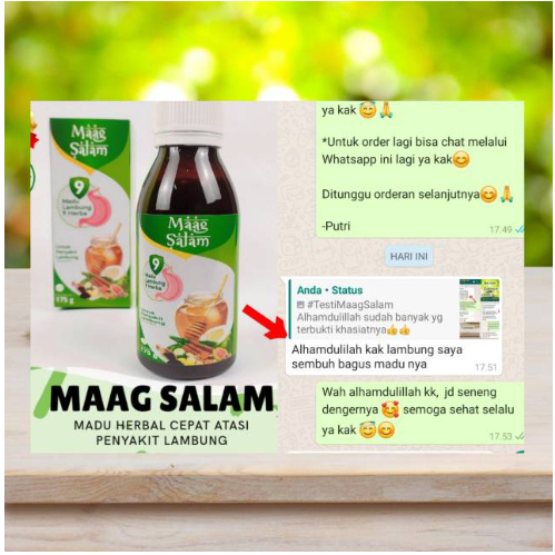 [COD] Madu MaagSalam Madu Maag dan Asam Lambung - Herbal Maag - Madu Maag Salam- Madu Lambung