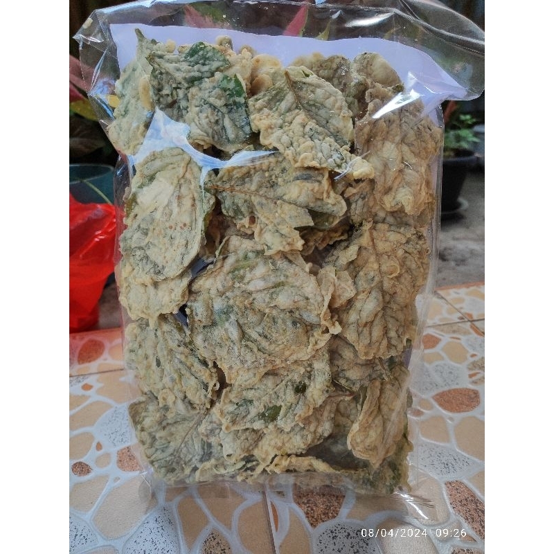 

peyek kacang tempe bayam