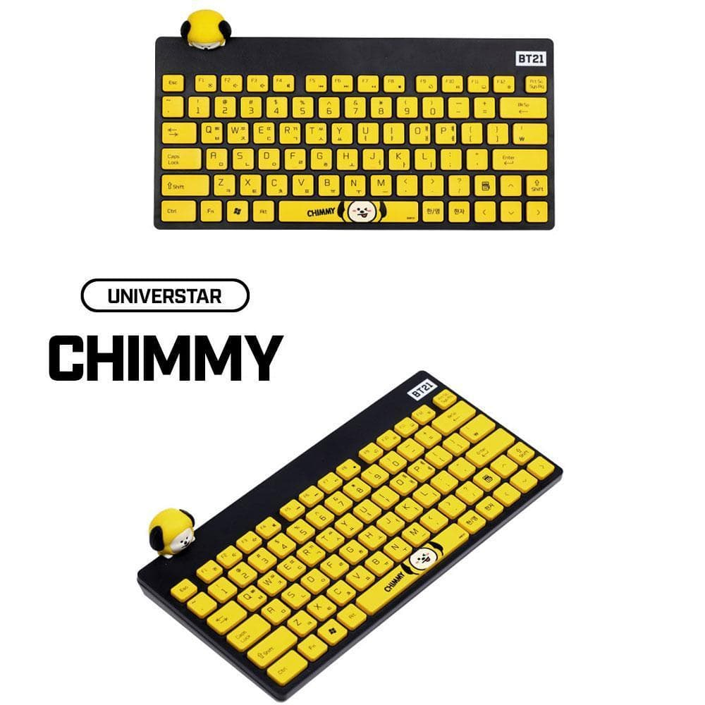 BTS Official Universtar BT21 Line Friends x Royche Chimmy Wireless Keyboard