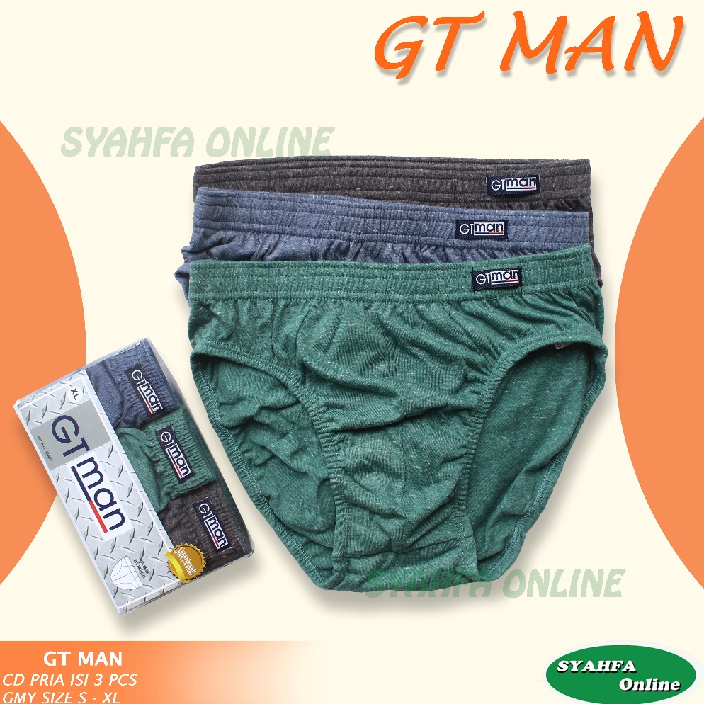 Paling Diminati isi 3 Cd Gt Man  Celana Dalam Pria  Gmx  Gmy  Gmn  Sempak Pria  Celana Dalam Dewasa 