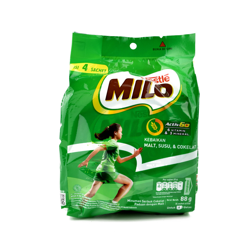 

Susu Cokelat Instan MILO Activ-Go isi 4' sachet