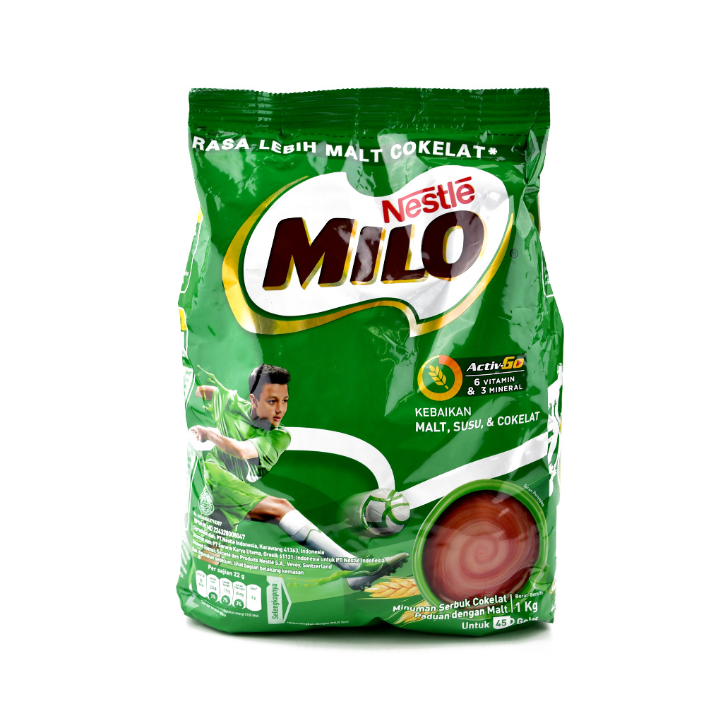 

MINUMAN SERBUK BUBUK COKELAT MILO Activ Go POUCH BAG 900 gr REFILL