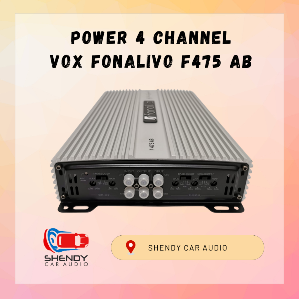 Power Vox Fonalivo F475 AB 4 Channel Amplifier class AB Resmi
