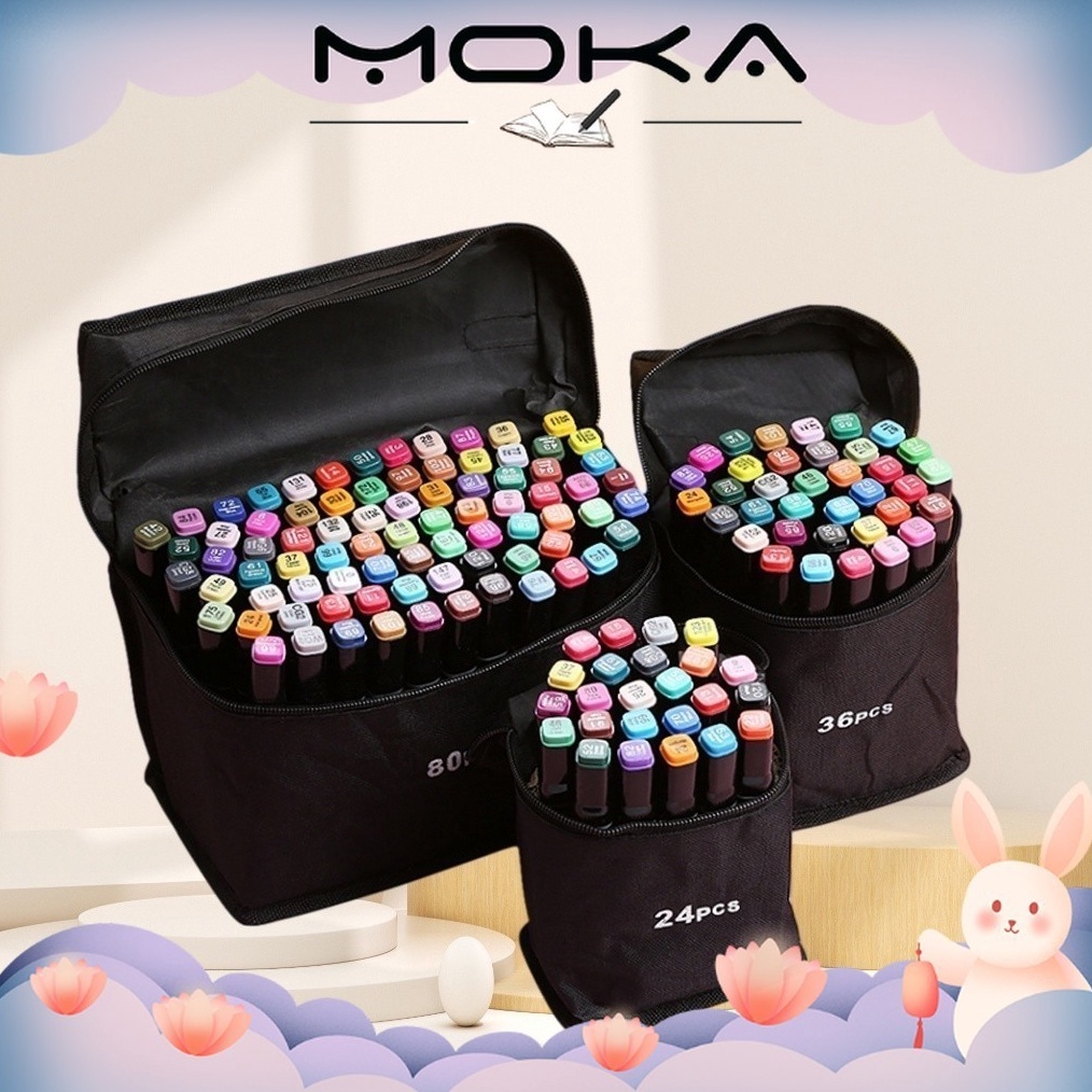 

MOKA 24PCS SPIDOL TOUCH ART MAKER GRAPHIC ART MAKER PEN COLOR SPIDOL WARNA 24 SET MKP34 KODE N3J2