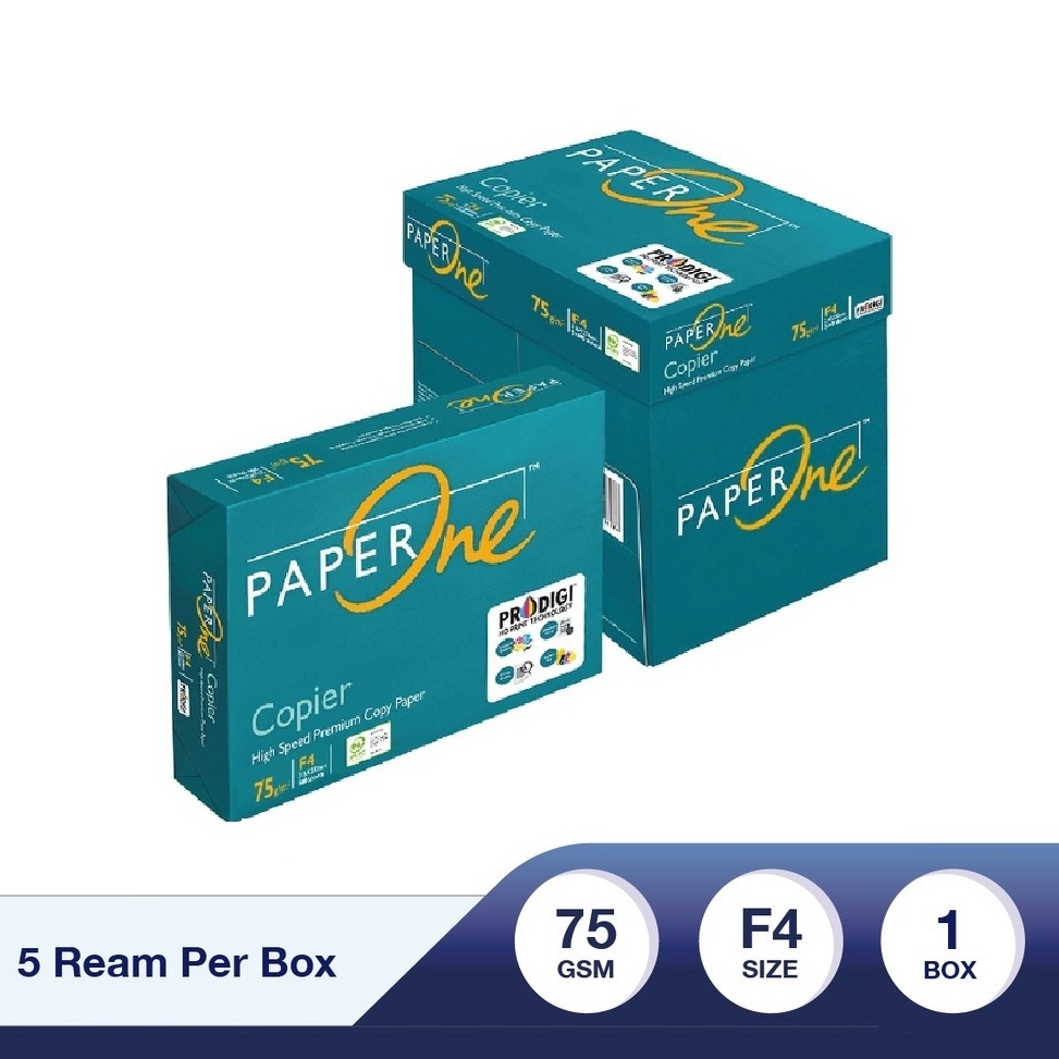 

GOSENDGRAB Kertas HVS A4 F4 75Gram PaperOne Kertas Hvs Copy Paper Kertas Fotocopy Print Paper PP Lite KODE T8A6