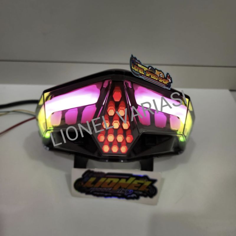 Lampu stop vario 150 vario 125 new led 12 mode pnp lampu belakang motor vario 150 125 new led