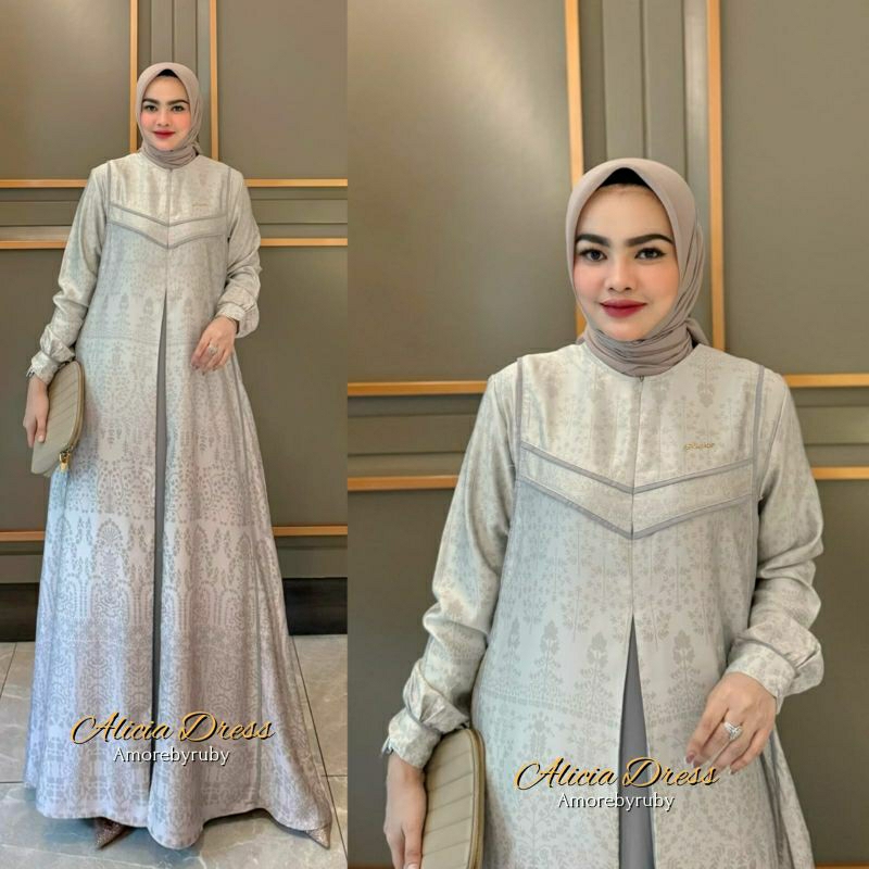 gamis fatemah/Alicia dress amore by ruby