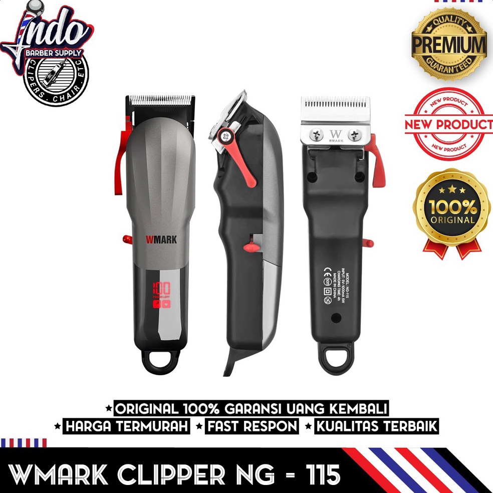 Siap Kirim WMARK NG115 HAIR CLIPPER WMARK 115 MESIN CUKUR RAMBUT
