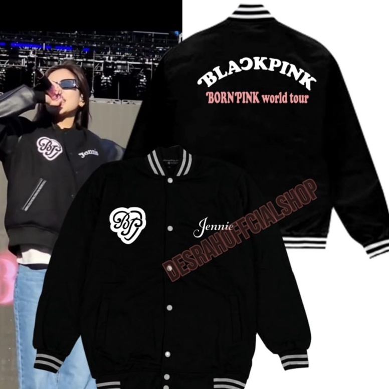 Langsung Atc JACKET VARSITY baseball BLACKPINK BORNPINK tour