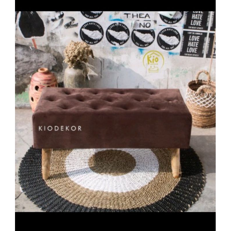 kursi stool panjang, bench kotak, bench panjang