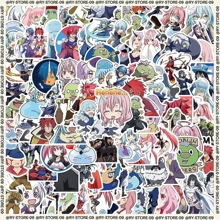 

Sticker - Stiker - Stiker Pack - 40 Pcs - Stiker Anime - Stiker Custom - Tensei Shitara Slime Datta Ken/Rimuru - Glossy - Anti Air