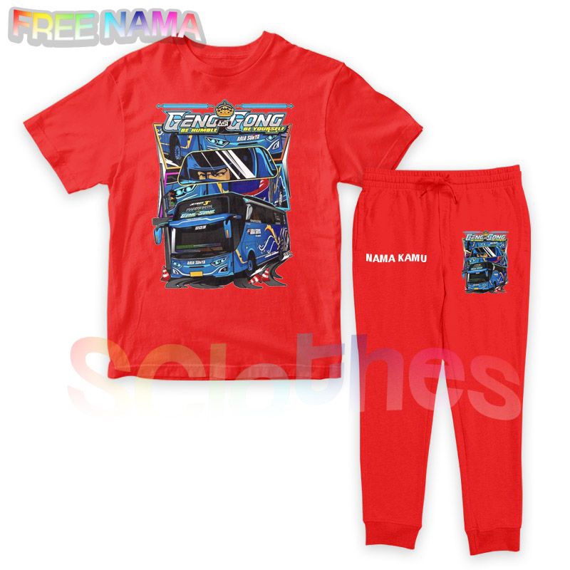 Baju Kaos Anak Setelan Anak Bismania GENGGONG