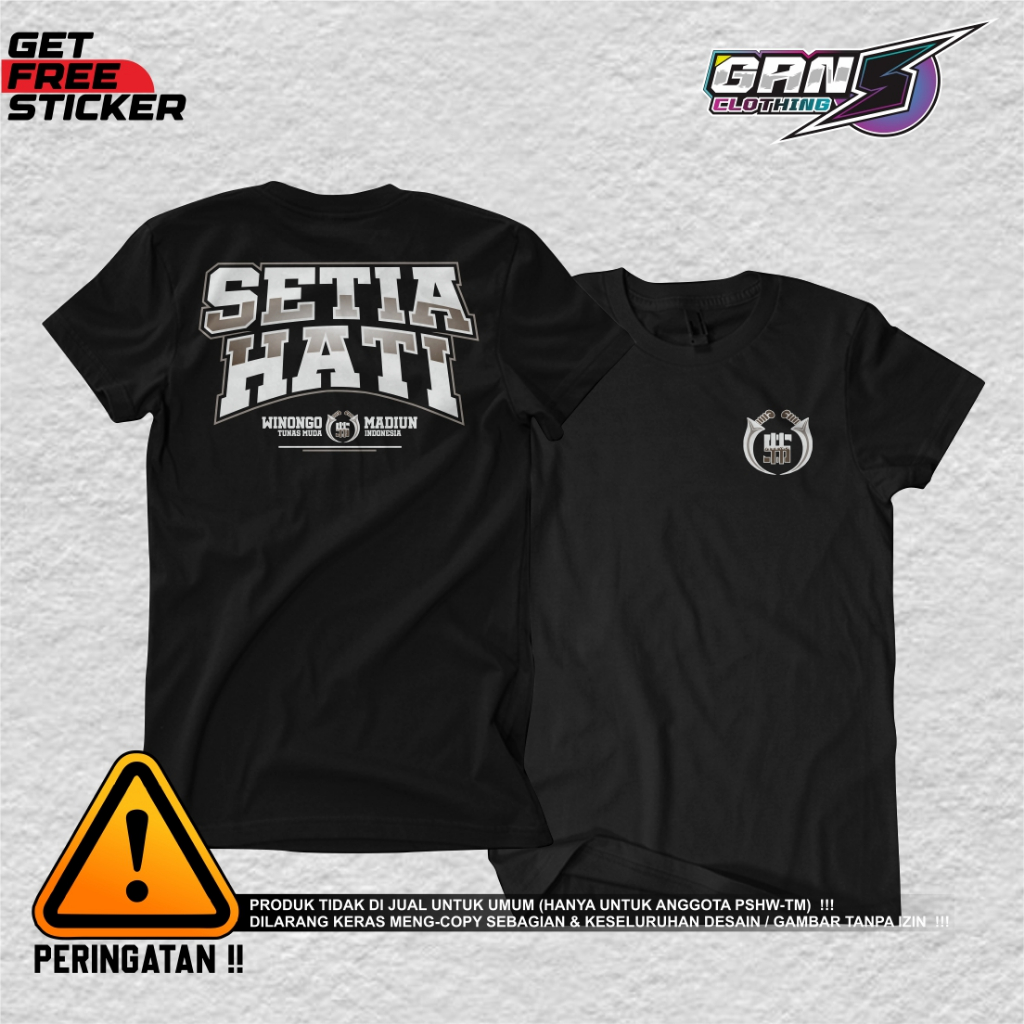 Kaos pshw-tm "SETIA-HATI" - Kaos PSHW/SH Winongo/1903
