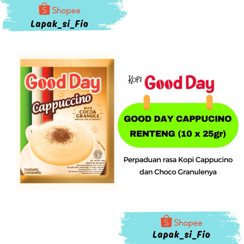 

Good Day Cappucino 10 x 25gr (1 renteng)