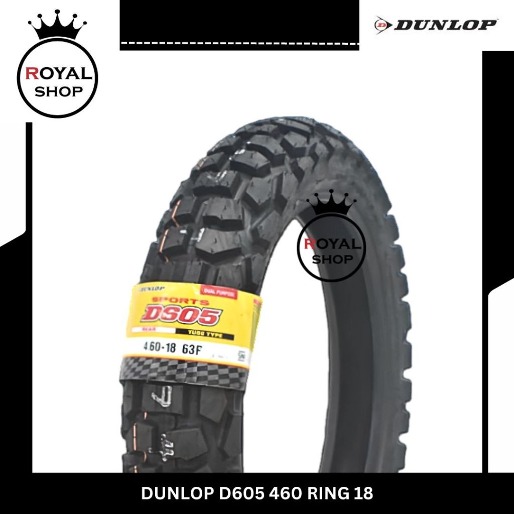 DUNLOP D 605 D605 460-18 Ban Motor Trail Cross Adventure Rally