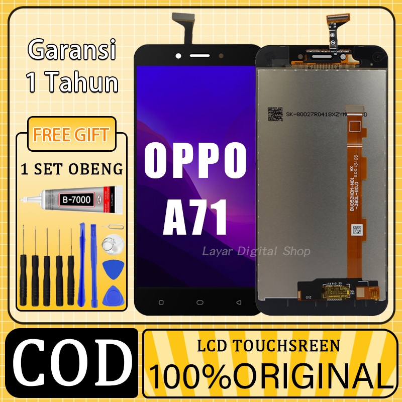 【ORIGINAL 100%】LCD OPPO A71 FULLSET TOUCHSCREEN / ORIGINAL100% LCD / copotan / original fullset(Garansi 1 tahun)