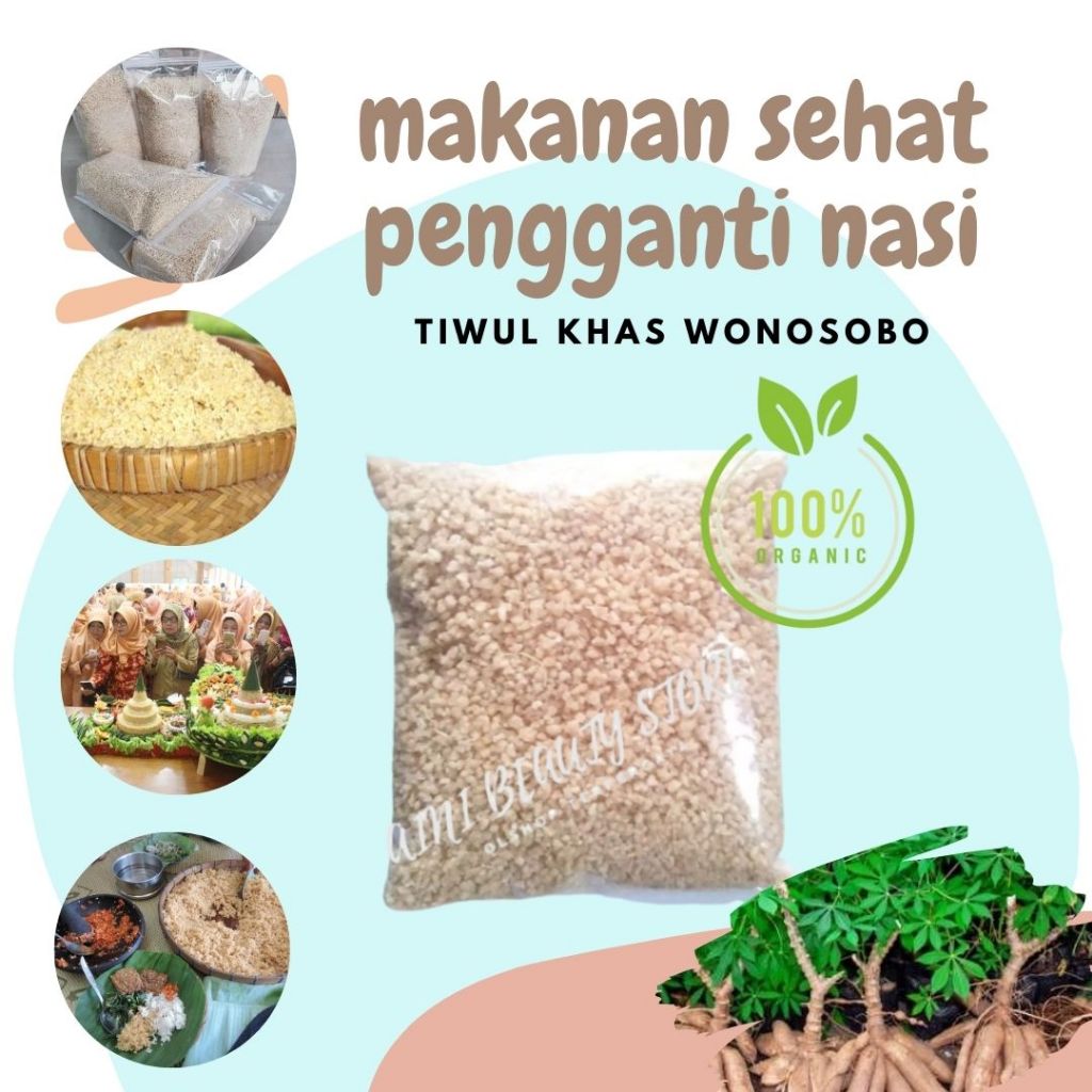 

Tiwul Instan/Oyek Singkong/ Nasi Singkong 1kg Beras Singkong ASLI