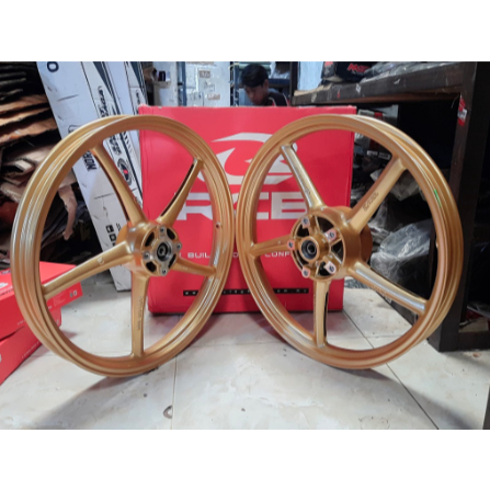 VELG BINTANG RAPIDO RCB MX KING 160 X 160 17 GOLD BIRU ORIGINAL RAPIDO MALAYSIA