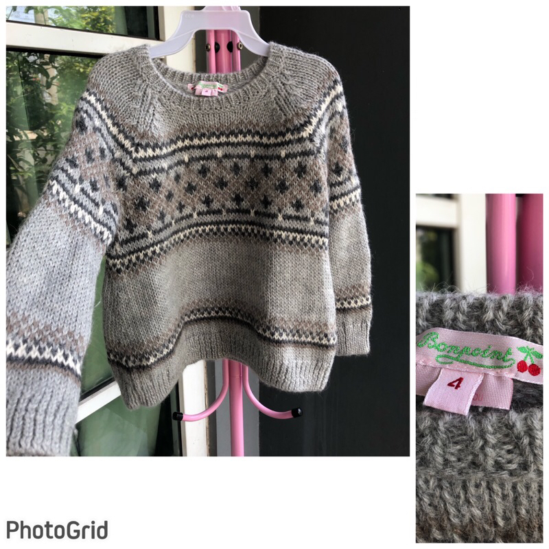 sweater rajut bonpoint sz 4 big cut
