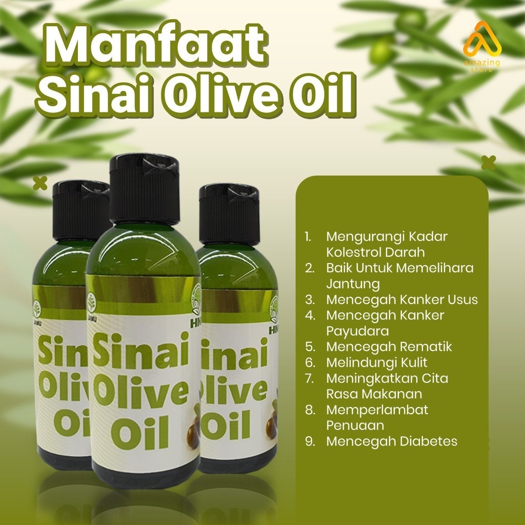 

Sinai extra virgin olive oil - Minyak Zaitun Grad AAA - Mengontrol Kolesterol - HNI HPAI