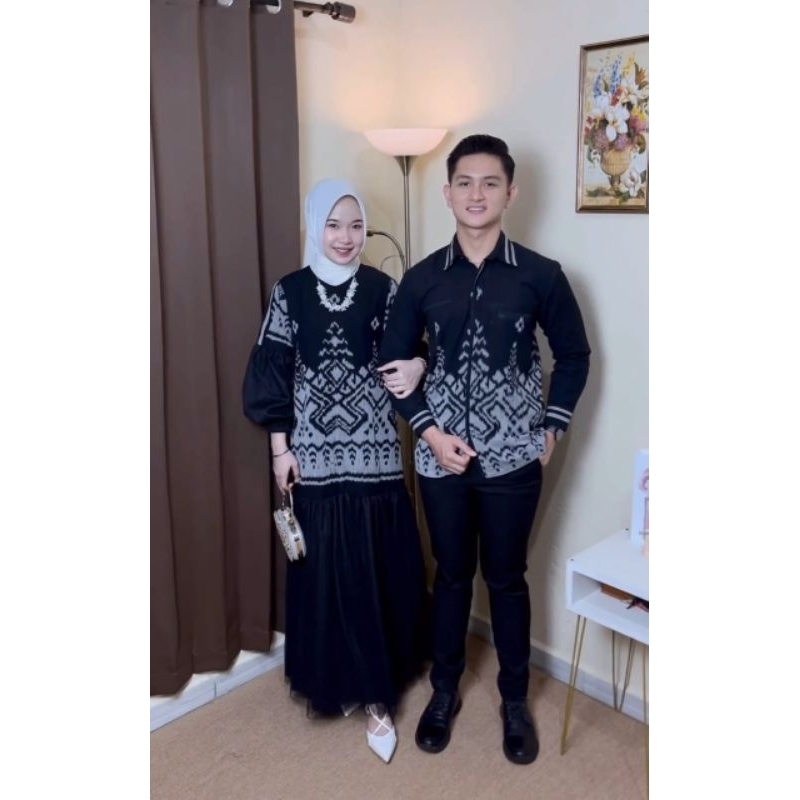 TENUN_GAYA Gamis tenun wanita couple gamis tenun gamis syar'i gamis murah