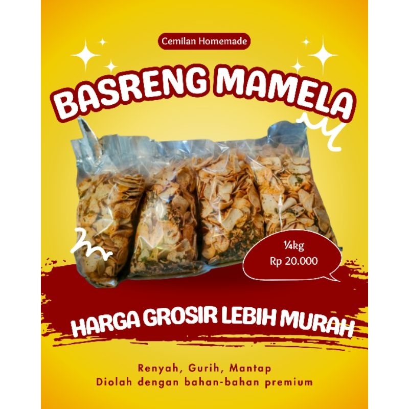 

PROMO Basreng Mamela Cemilan Basreng Gurih Renyah Enak Pedas Murah Harga Grosir