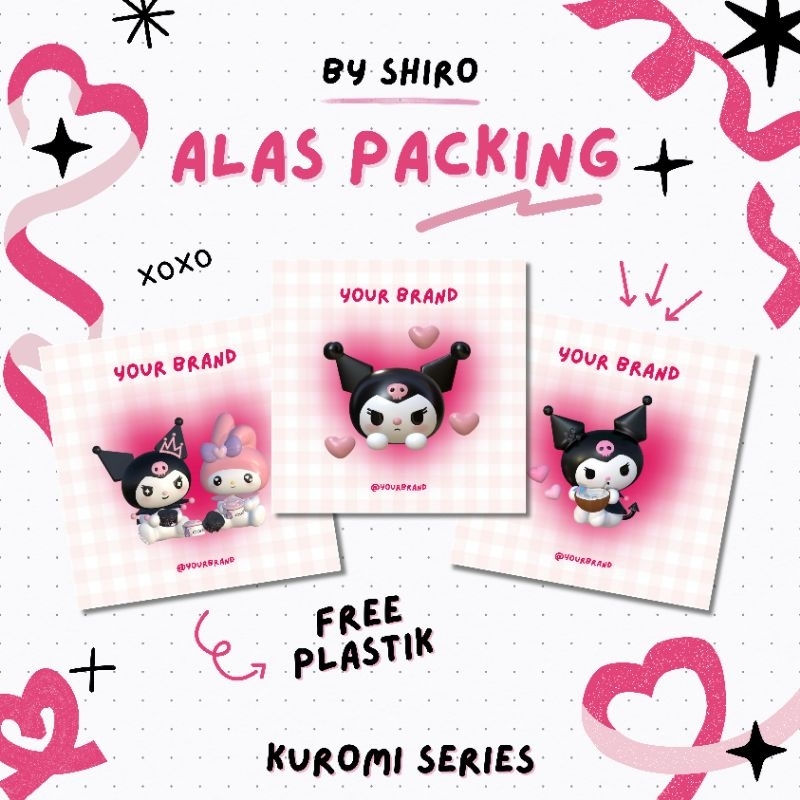 

KERTAS ALAS PACKING SANRIO KUROMI SERIES BY SHIRO | KERTAS ALAS PACKAGING FREE PLASTIK | KERTAS ALAS MINI GIFT [ HARGA SATUAN ]