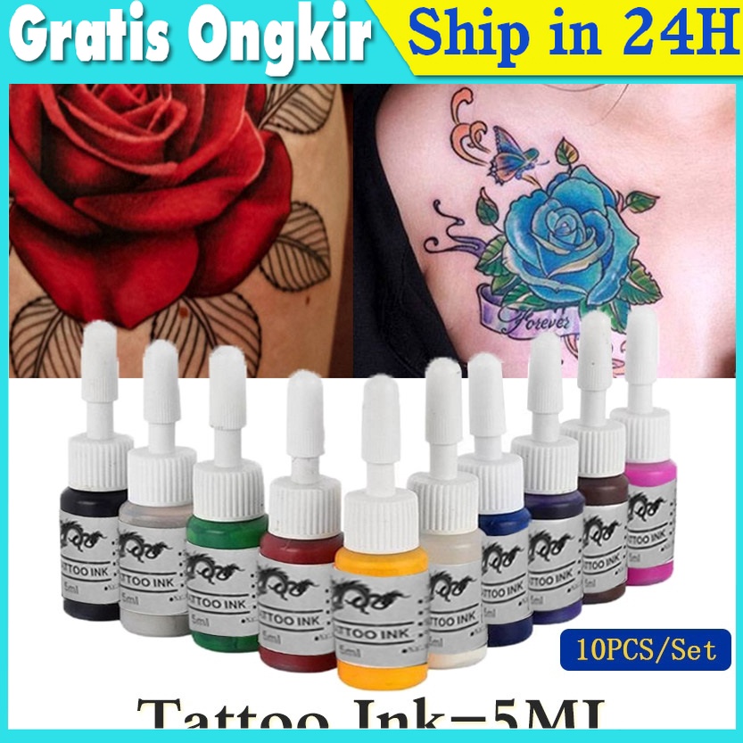1 Warna Tinta Tattoo Semi Permanen Pigment Tato Sulam Tatto Ink BERKUALITAS ART D5Z3